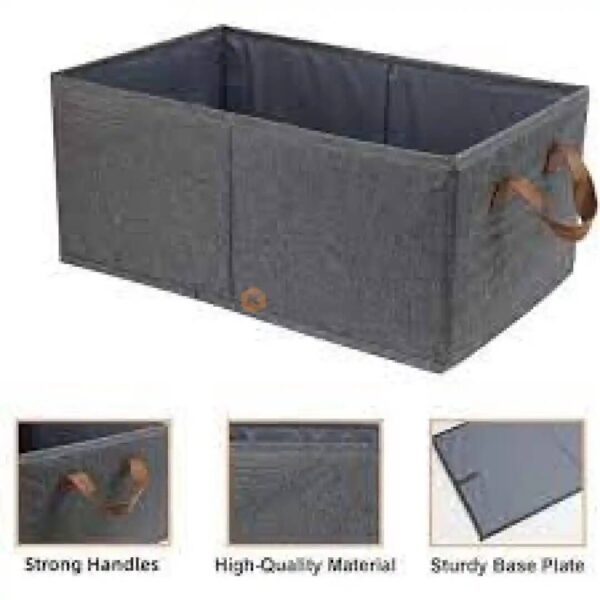 PORTE LINGE TISSU RECTANG 27X40X21CM A BRAS LAUNDRY DECOLAND /FIRLA
