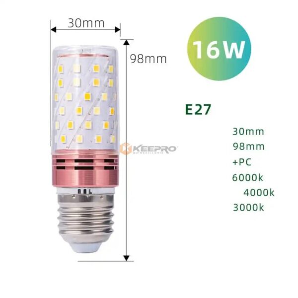 LAMPE LUSTRE LED 3P CRYSTAL E27 16W LA509-16W BEETRO /YGT