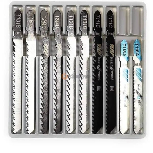 JEU LAME SCIE SAUTEUSE BOIS + METAL 100 BOITE 10PCS P0843 SL