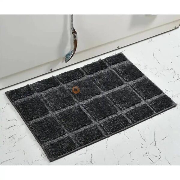 TAPIS DOUCHE ANTI DERAP SILICONE 40X60 NOIR DECOLAND