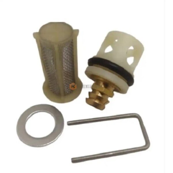 CACHE FILTRE CHAUFFE-EAU JUNKERS COMPLET ANCIEN BOUT BRONZE