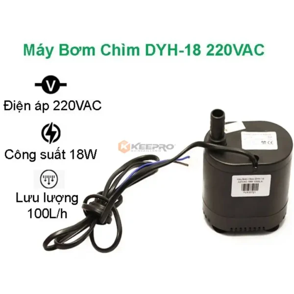 POMPE AQUARIUM REFROIDISNOYAUX A EAU 18W-1.8M 1000L/H YL-018 SUBMERSIBLE PUMP TOSHA