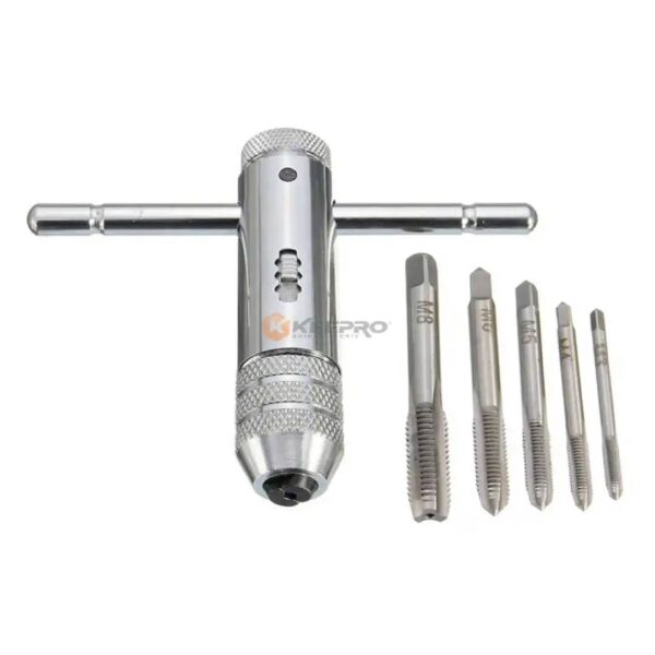 PORTE TARAUD CLIQUET M3 - M8 CHROME RATCHEN TAP WRENCH