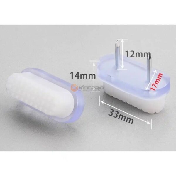 PUNAISE MEUBLE PLAST+CAOUTCHOUC DOUBLE BLANC