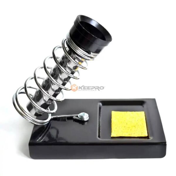 SUPPORT FER A SOUDER PLAQUE METAL +RESSORT SOLDERING IRON STAND