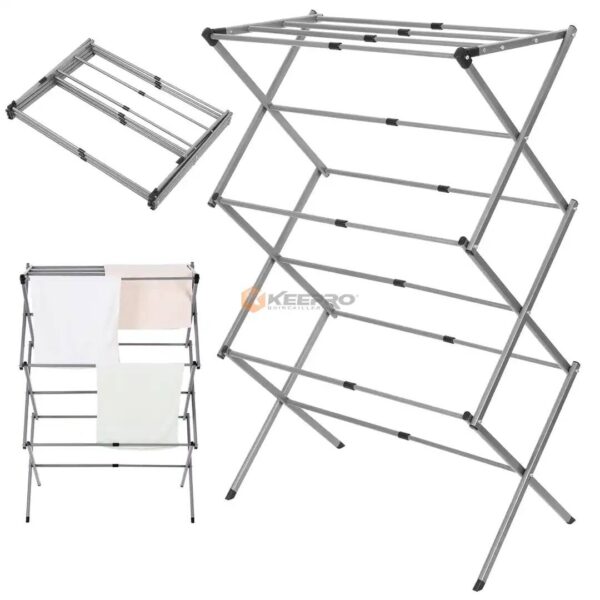 SECHE LINGE METAL EXT PLIANT GM NOIR 15M FL-CH23 FOLDING DRYING RACK /KITCHEN PRO