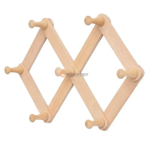 PORTE MANTEAU BOIS 7T ACCORDEON