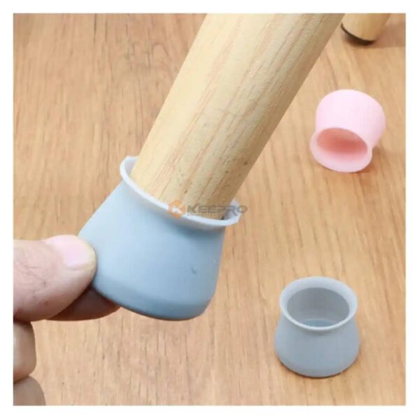 PROTEGE DE CHAISE BOUCHON SILICONE COULEUR 4PCS LIFE-TIME