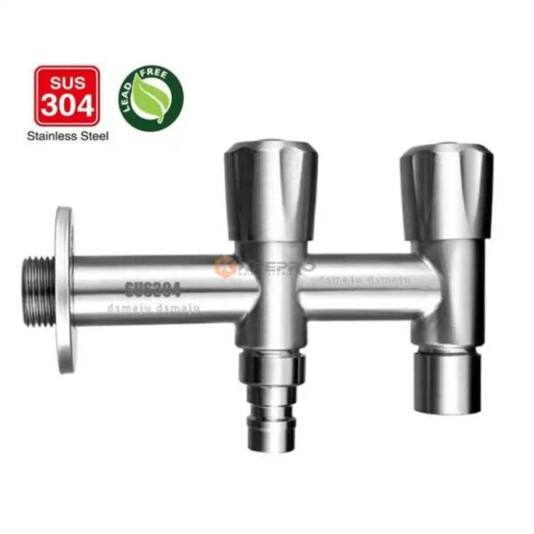 ROBINET DOUBL SERVICE 15/21 INOX 304 ROND BSF
