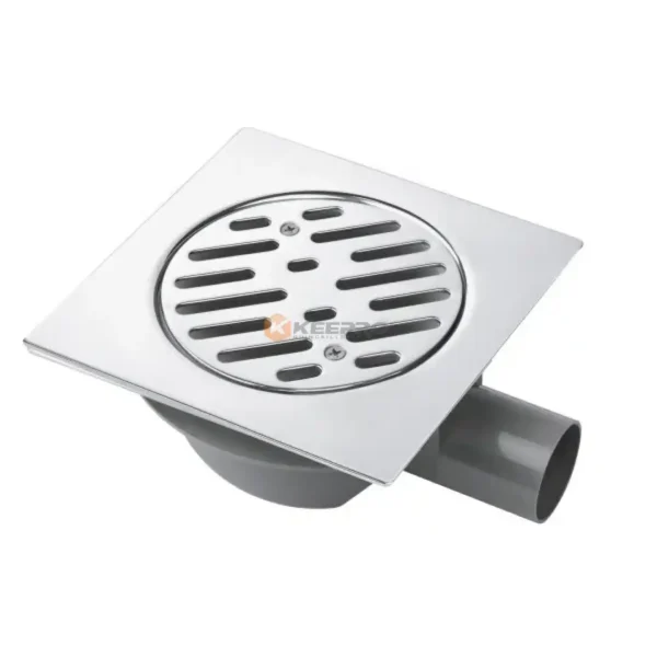 SIPHON COUR INOX+PLAST 15X15 COUDE S50 CAPTIVA