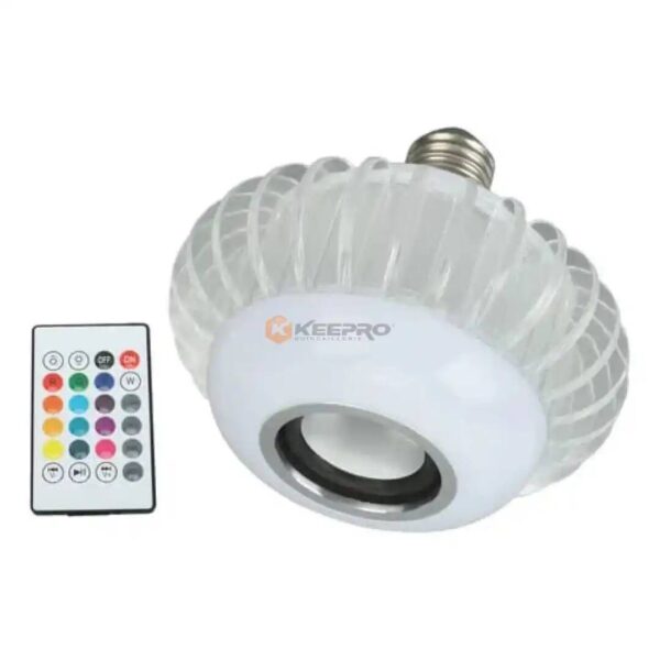 LAMPE JEU DE LUMIERE BLUETOOTH BOULE MM E27 +TEL MM 12W CRYSTAL LAMP
