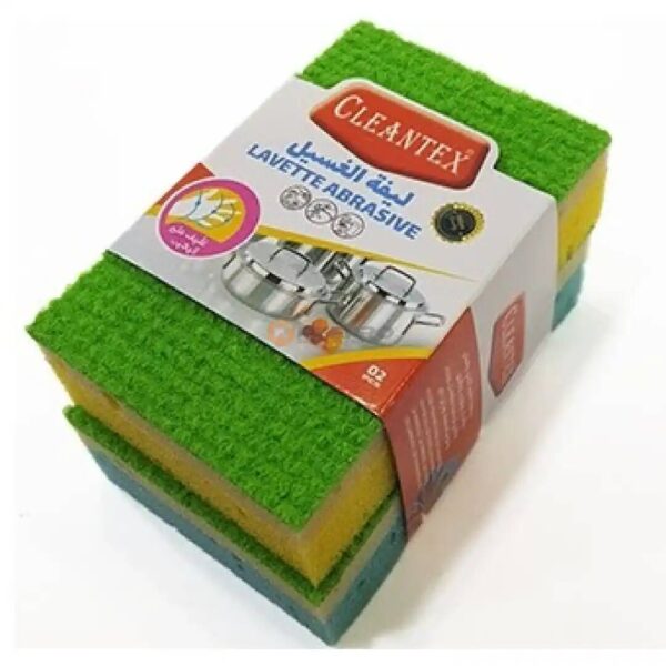 LAVETTE EPONGE ABRASIVE 2PCS EPA0895 CLEANTEX