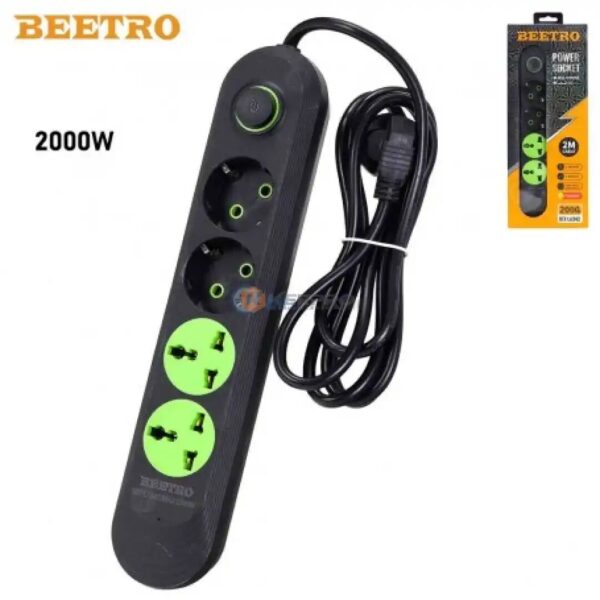 MULTIPRISE 2M 4P +INT LUX LA342 BEETRO