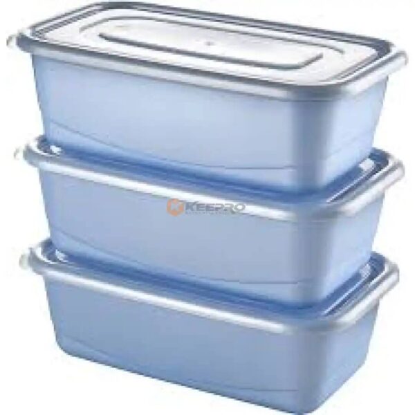 BOITE VIVA BOX RECTANGL GRIS 3PCS SODEIMAP