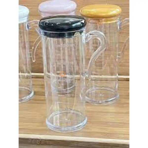 CRUCHE D'HUILE TRANSP +COUVERT 650ML HB