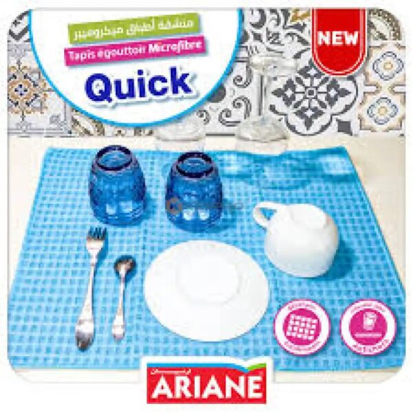 TAPIS EGOUTTOIR MICROFIBRE 50X40 MF095 ARIANE