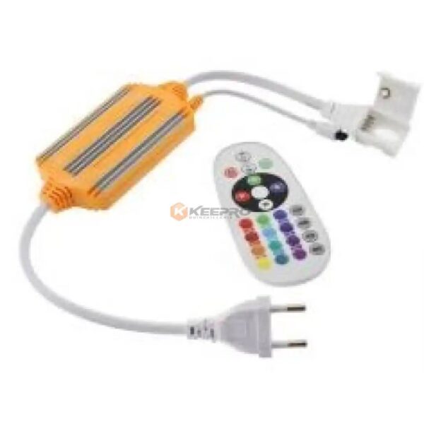 TRANSFO JEU LUMIERE PROFILE RGB 4 FICH CONIQUE +TEL GM 1000W ORANGE /BLEU KM3