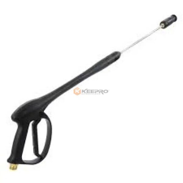 PISTOLET CARCHEUR NOIR +TIGE METALE CHROME BRAVO