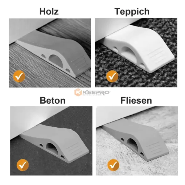 STOP PORTE SILICONE SOUPLE A DENT 2PCS REF.6698 HOME IDEAL