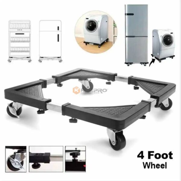 SUPPORT FRIGO EXT 90X90  4 ROUE ALWAN