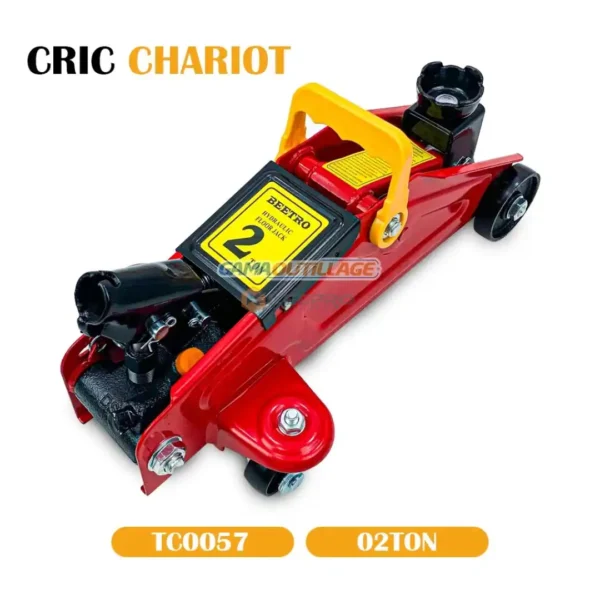 CRIC HYDRO CHARIOT ROULLANT A 4 ROUE 2.5 TONNES TC0056 BEETRO - Keepro Dz