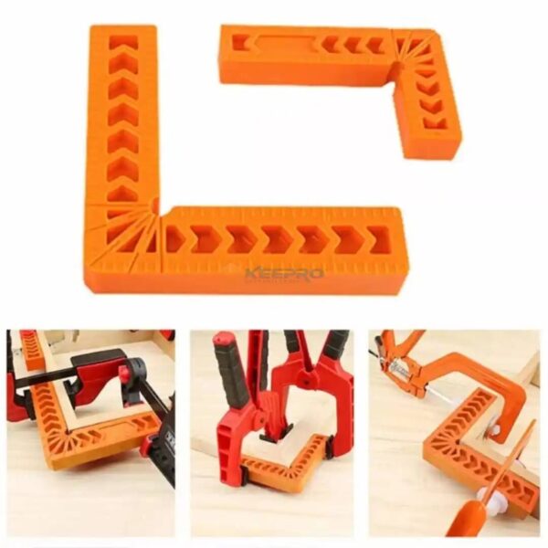 EQUERRE MENUISERIE PLAST ORANGE 100MM PM 90° TKD