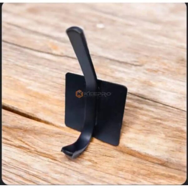 PORTE OBJET /MANTEAU ADHESIF NOIR 2X1T S-70-125 /S-50-262 FIRLA