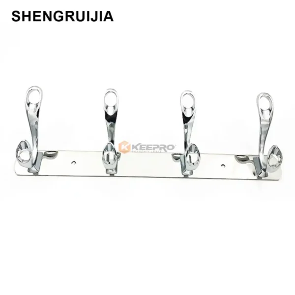 PORTE MANTEAU INOX 4T