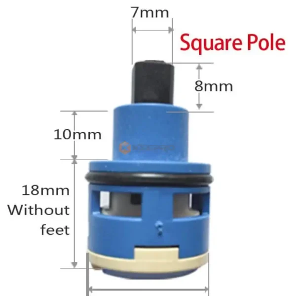 MECANISME ROBINET /MITIGEUR PPM 25MM ROTATIF 2 POSITION