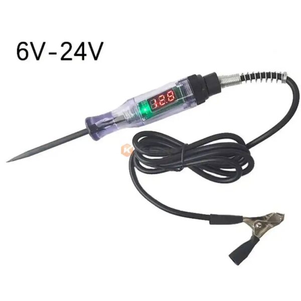 TESTEUR DE VOLTAGE BATTERIE AUTO DC 6V-12V-24V + AFFICHEUR DIGITALE