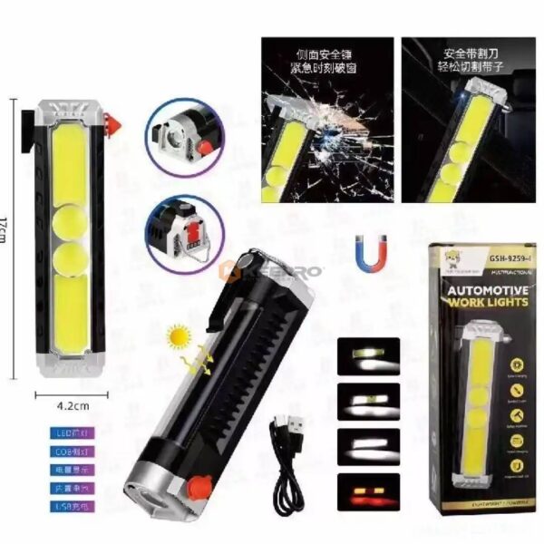 TORCHE A MAIN RECH SOLAIRE 6F SIGNAL +MARTEAU +CUTTEUR GSH-9259-8 HIGH MOUNTAIN TIGER