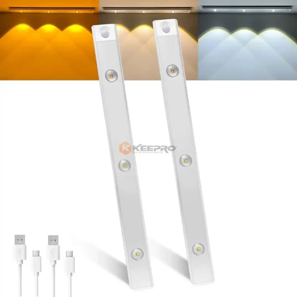 TORCHE MURALE/ARMOIRE RECH T5 PLAT +DETECTEUR 3P 30CM YG-4009-30 CABINET LAMP