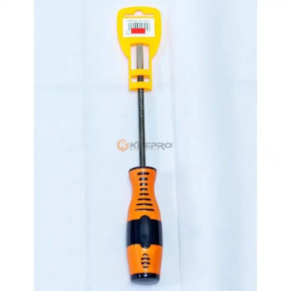 TOURNEVIS MECANIQUE A FRAP PLAT SIMPLE  6X140 ORANGE 1238-1 MINGLI
