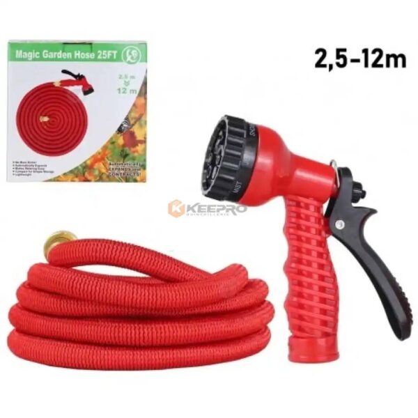 TUYAU ARROSAGE MAGIC  25FT= ENV 12M BOITE 1ER CHOIX