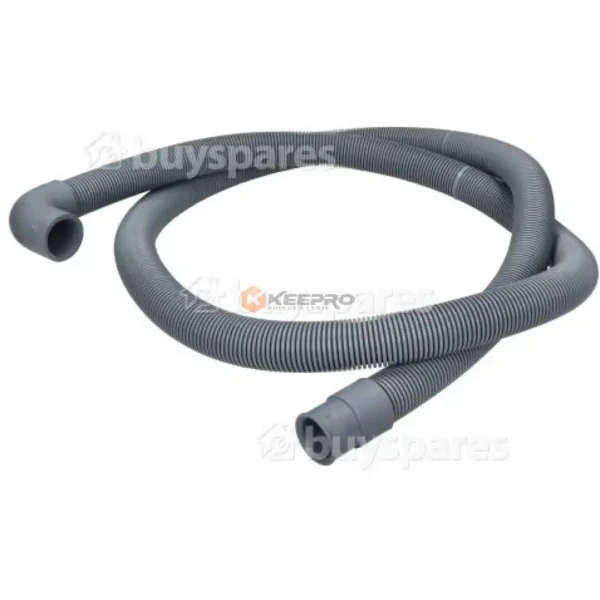 TUYAU VIDANGE MACHINE A LAVER ACCORDEON COUDE ENV 150CM GRIS