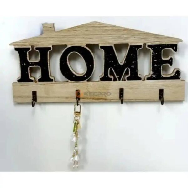 PORTE CLE BOIS MARRON DECORE 4T LUX HOME