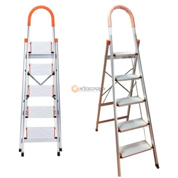 ESCABEAU ALUM +INOX CHROME-ORANGE 5M TY-105B