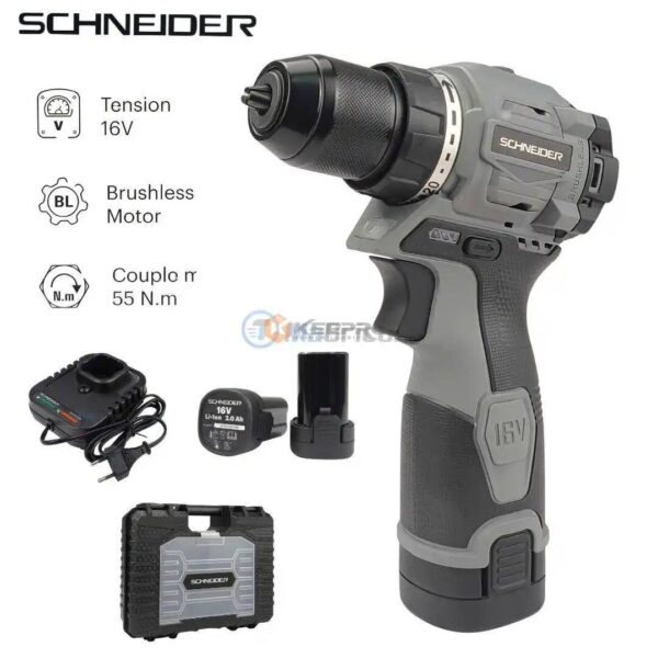 VISSEUSE A PERCUTION 16V BRUSHLESS SCHV16B SCHNEIDER