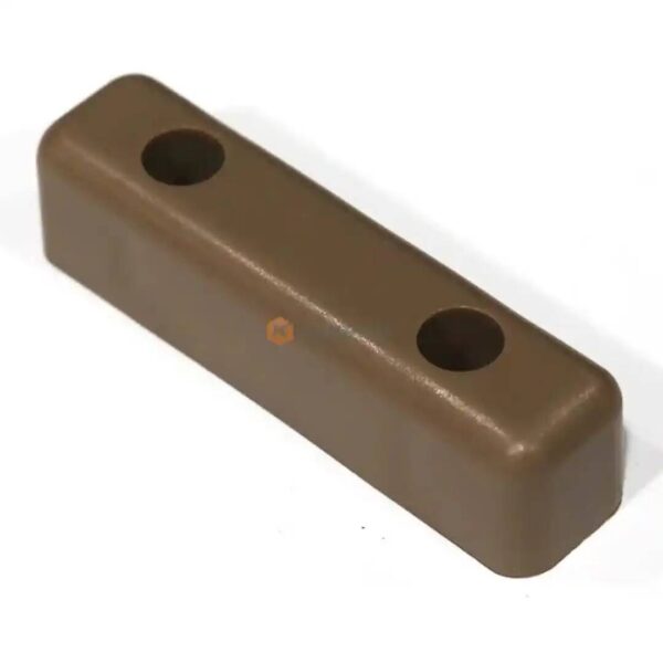 PIED MEUBLE PLAST PLAT DROIT MARRON 5CM 1PCS