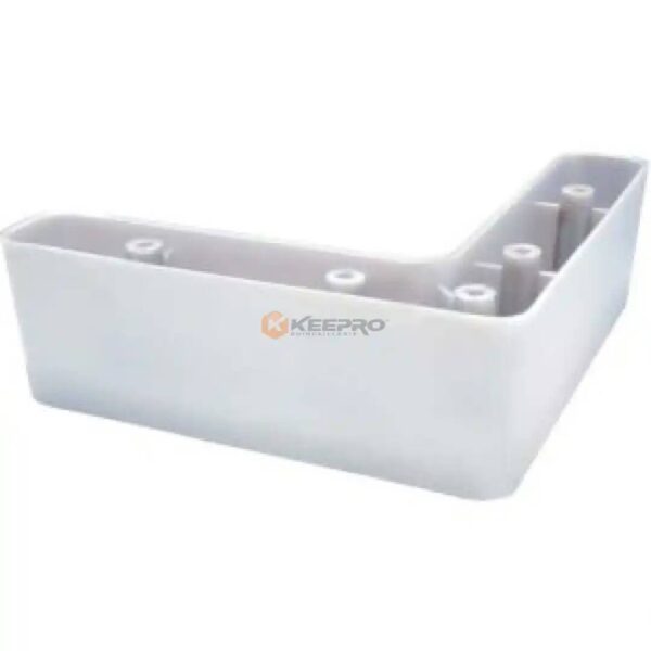 PIED MEUBLE PLAST PLAT FORME "L" BLANC 5CM 1PCS