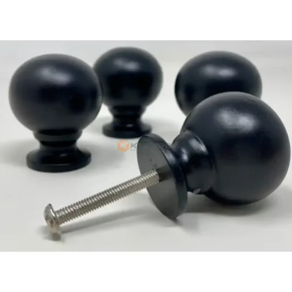 BOUTON TIROIR A TIGE BOULE 117 GM NOIR