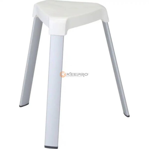 TABOURET PLAST GM PIED ALUMINUM