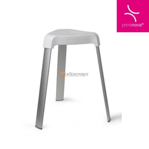 TABOURET PLAST PM PIED ALUMINUM