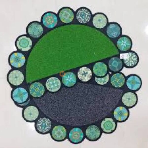 TAPIS ENTRE DEMI ROND GAZON TP88465 CLEANTEX