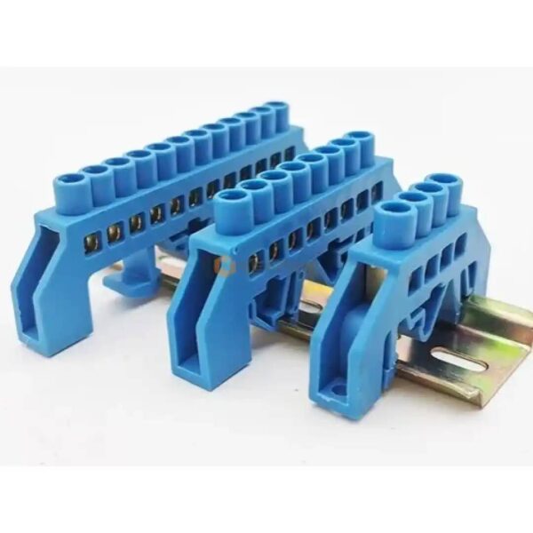BARRETTE DE CHINTE NEUTRE 12FIL  10CM SUR RAIL BLEU