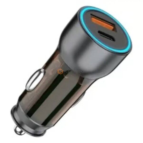 CHARGEUR ALLUME CIGARE AUTO PD25W USB + TYPE-C 38W 3.1A ROND CAR CHARGER
