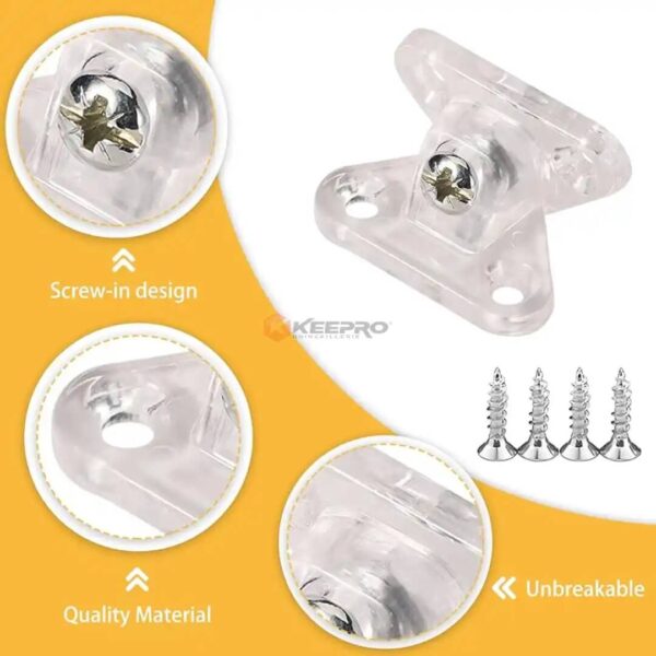 FERRURE D'ASSEMBLAGE PAPILLON PLAST TRANSP ADSIL