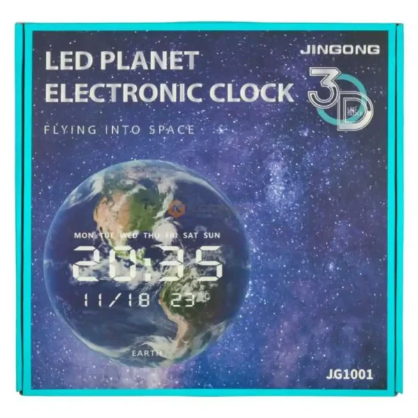 HORLOGE ELEC ROND ASTRONAUT 3D PM JG1003 JINGONG