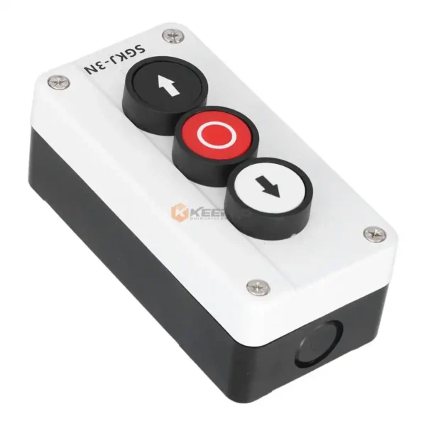 INTERRUPTEUR MACHINE 380V 3P HAUT-OFF-BAS + CAGE PLAST XAL-B324 AVEL