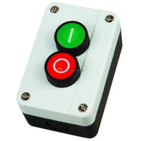 INTERRUPTEUR MACHINE 380V ON-OFF + CAGE PLAST XAL-B213 AVEL